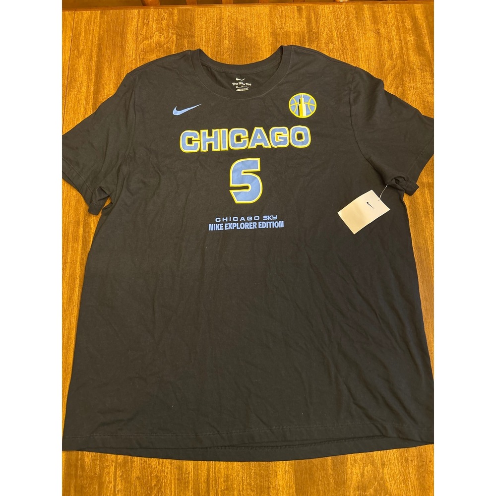 Nike T-Shirt Mens XXL Black New Angel Reese Chicago Sky Explorer Edition 5 4003